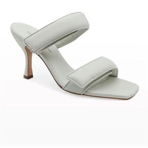 Gia x Pernille Teisbaek Perni Puffy Leather Sandal Heels Size 38 Velcro